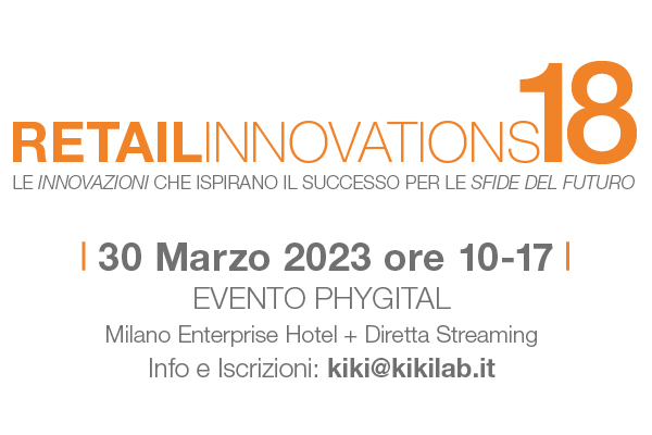 30 marzo -  KIKI LAB RETAIL INNOVATIONS 18