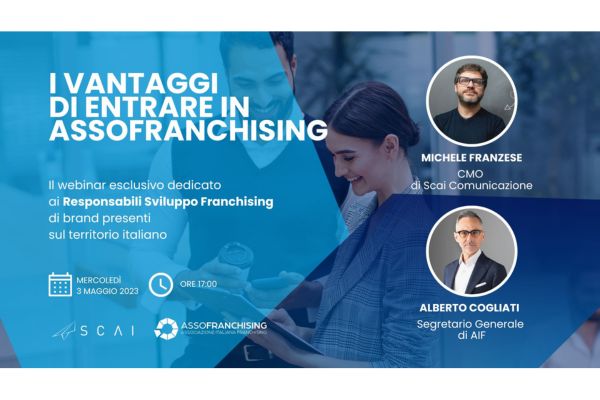 3 maggio - Webinar "I vantaggi di entrare in Assofranchising"